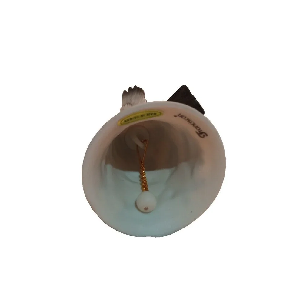 Franciscan Porcelain Bird Christmas Bell Figurine Flying Bird Holiday Bell